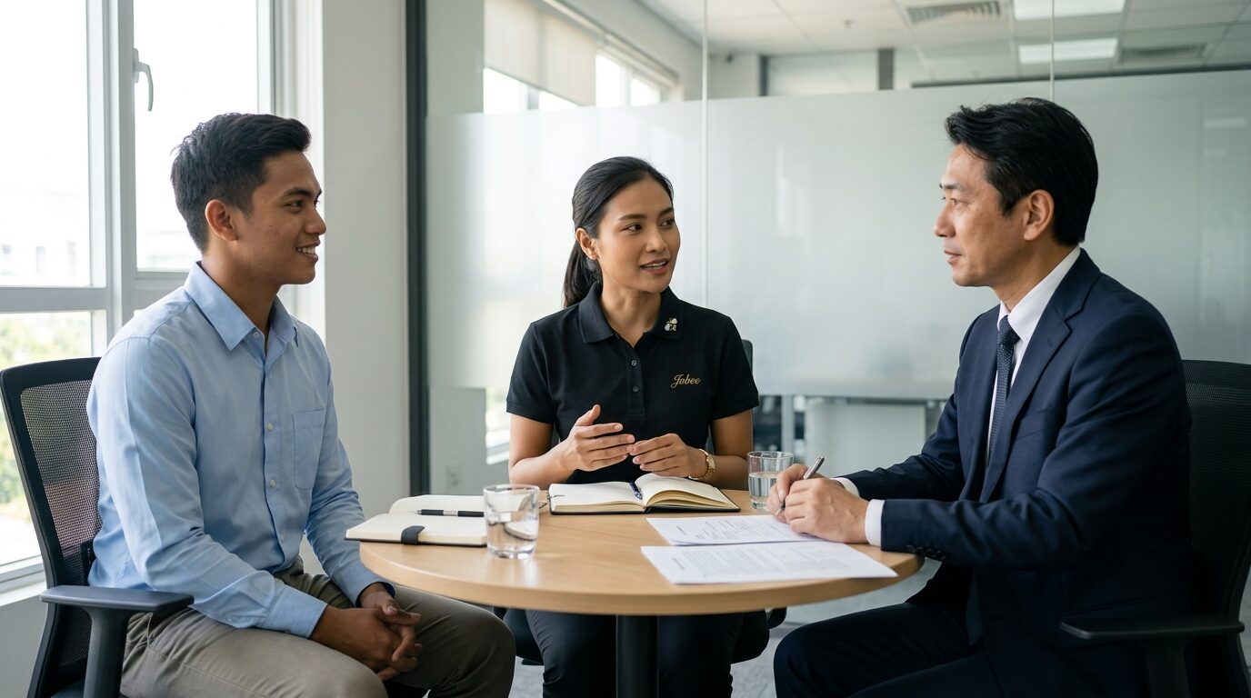 STEP 04 Online company interview with support
